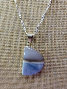 Owyhee Opal Pendant on Sterling Silver Necklace